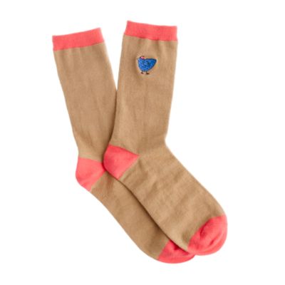 Tipped trouser socks