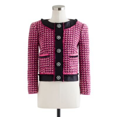 Collection lady jacket in pink tweed