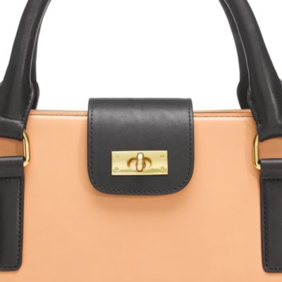 Edie attach&eacute; bag in two tone