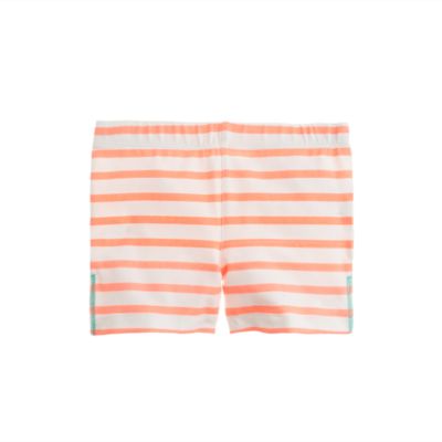 Girls' tumble short in stripe