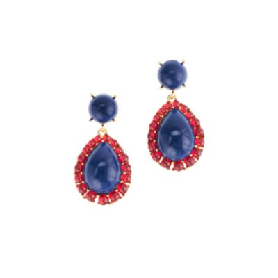 Teardrop cabochon earrings