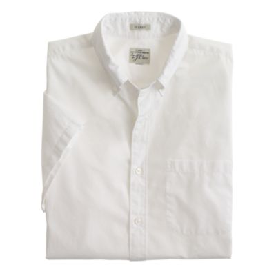 Secret Wash short-sleeve shirt in white