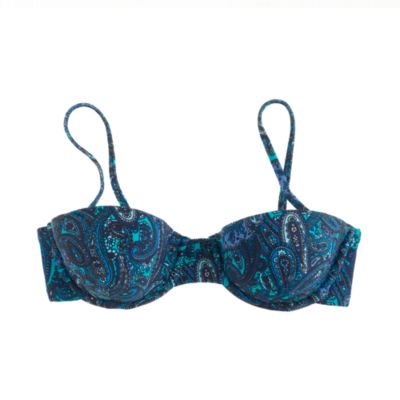Vintage paisley underwire top