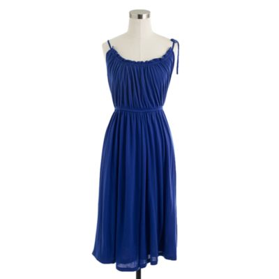 Ruffled knit dress
