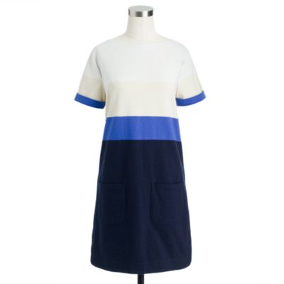 Colorblock shift dress