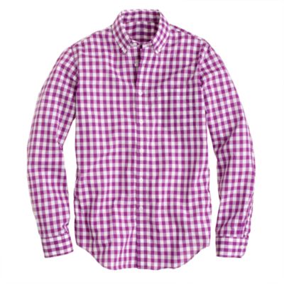 Secret Wash shirt in large gingham