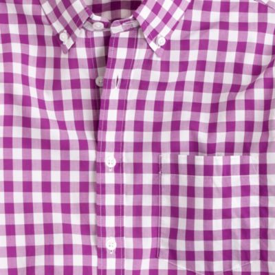 Secret Wash shirt in large gingham