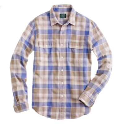 Flannel shirt in desert sandplaid