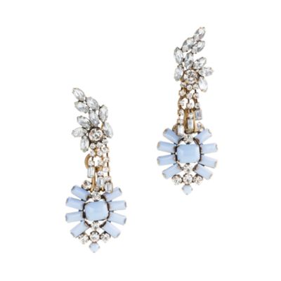 Lulu Frost for J.Crew crystal and color statement earrings