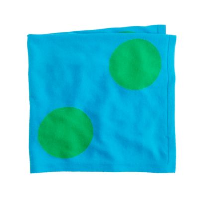Collection baby cashmere polka-dot blanket