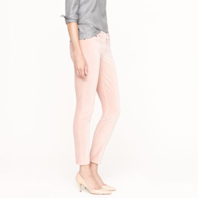 Toothpick jean in velvet