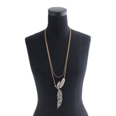 Lulu Frost for J.Crew wheat pendant necklace