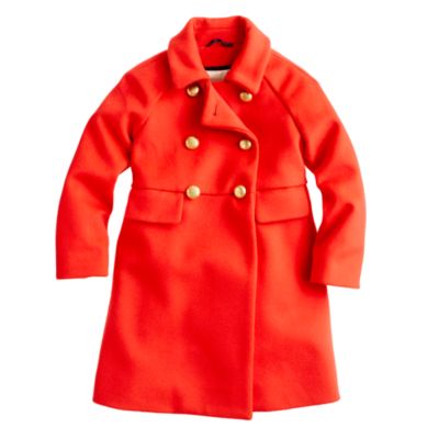 Girls' gold-button coat