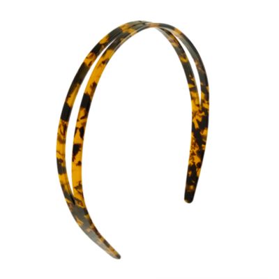 Girls' tortoise double headband
