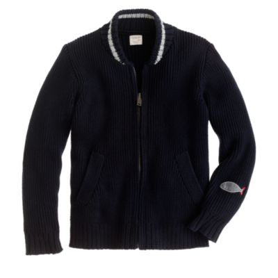 Boys' baseball sweater-jacket