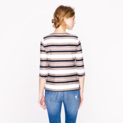 Reverse-jacquard stripe popover