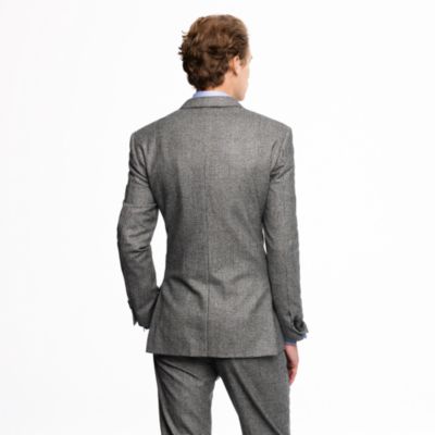 Ludlow suit jacket in Prince of Wales check Italian wool flannel