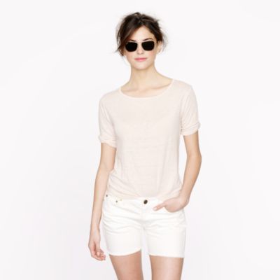 Linen dolman tee