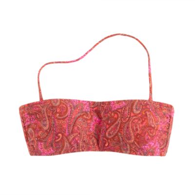 Vintage paisley bandeau top