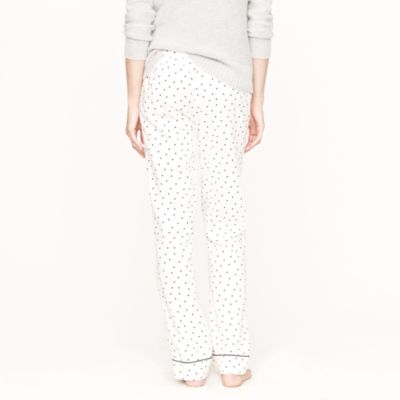 Flannel sleep pant in polka dot