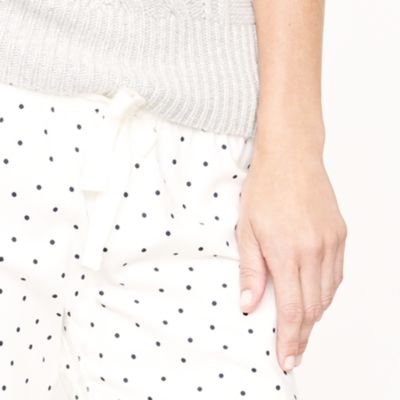 Flannel sleep pant in polka dot