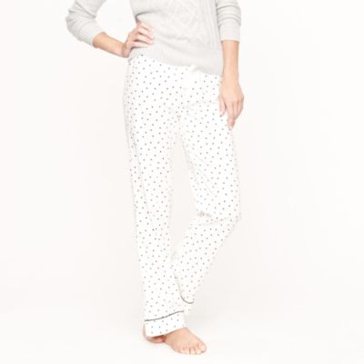 Flannel sleep pant in polka dot