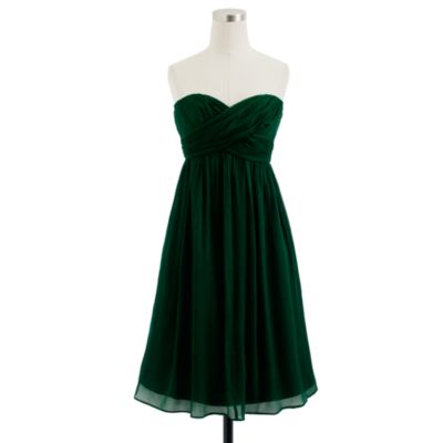 Petite Taryn dress in silk chiffon