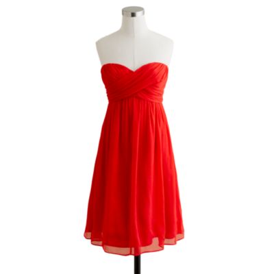 Petite Taryn dress in silk chiffon