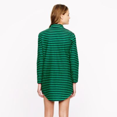 Nightshirt in flannel stripe