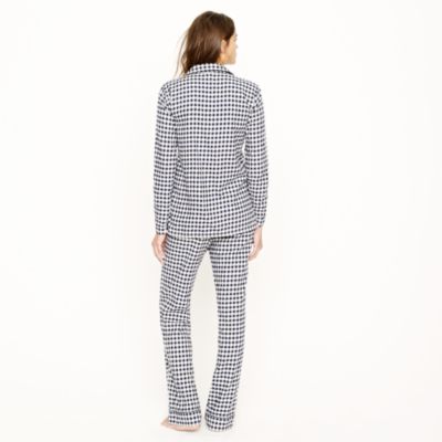 Pajama set in flannel gingham