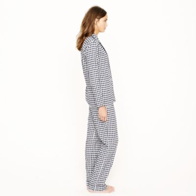 Pajama set in flannel gingham