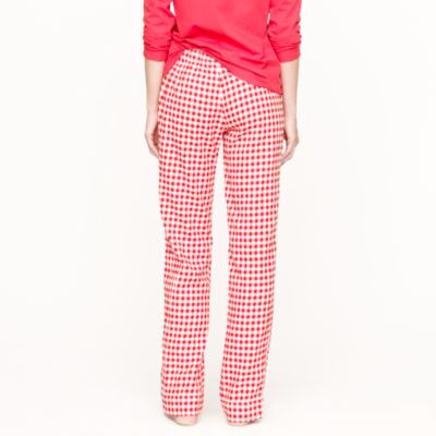 Flannel sleep pant in gingham