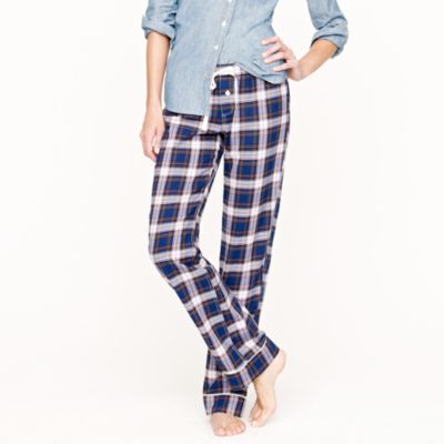 Flannel sleep pant in plaid