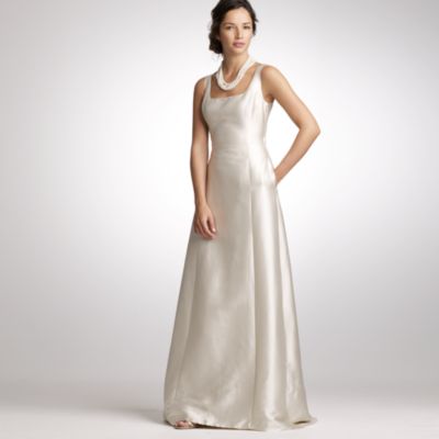 Silk-cotton estate gown