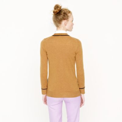 Collection cashmere tipped boyfriend cardigan