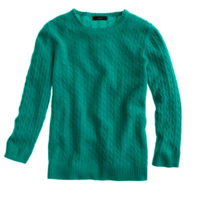 Collection cashmere mini-cable sweater