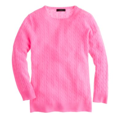 Collection cashmere mini-cable sweater