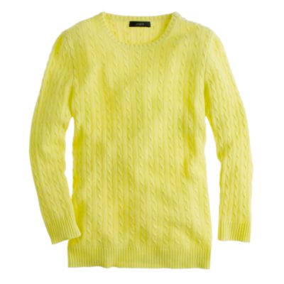 Collection cashmere mini-cable sweater