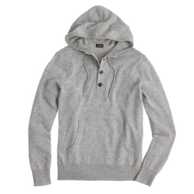 Cashmere henley hoodie