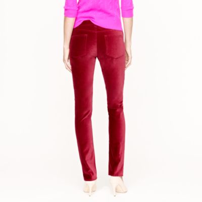 Matchstick velvet jean