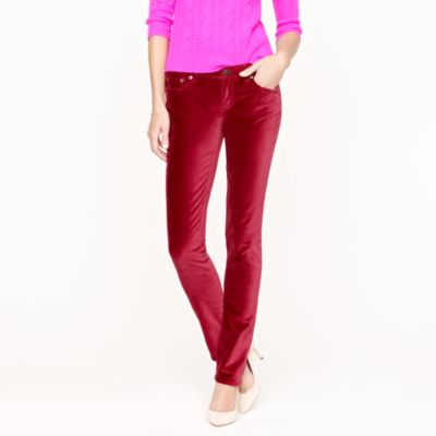 Matchstick velvet jean