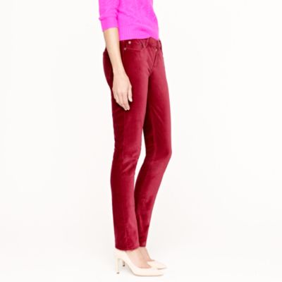 Matchstick velvet jean