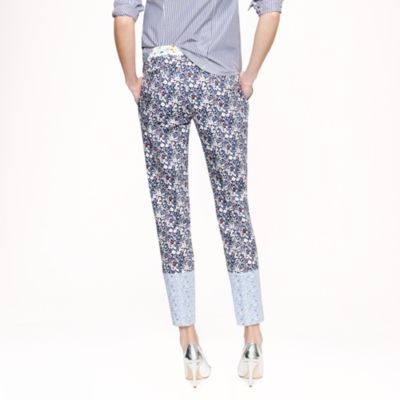 Collection Liberty caf&eacute; capri in June's Meadow floral
