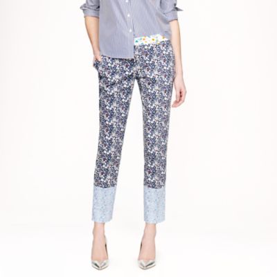 Collection Liberty caf&eacute; capri in June's Meadow floral
