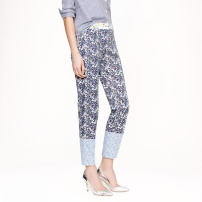 Collection Liberty caf&eacute; capri in June's Meadow floral