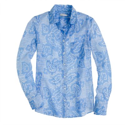 Boy shirt in oversize paisley