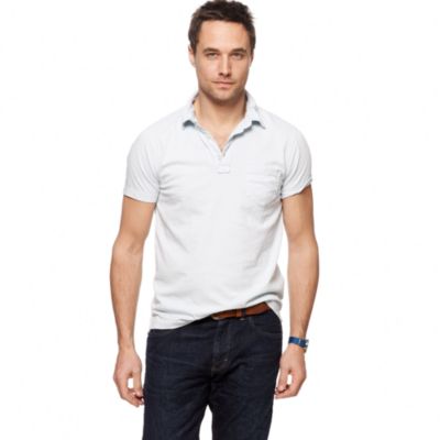 Broken-in pocket polo in slim fit