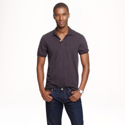 Slub cotton polo