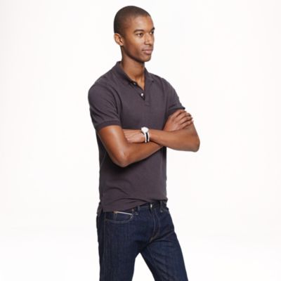 Slub cotton polo