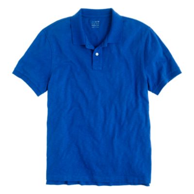 Slub cotton polo